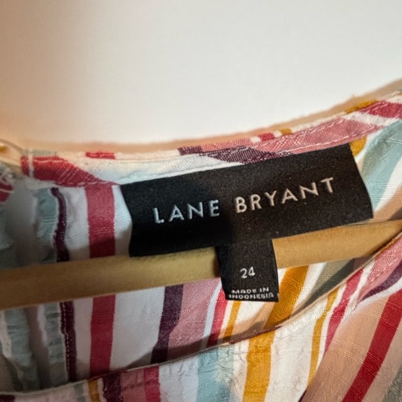 Lane Bryant Multicolor Striped Tank Top - Picture 2 of 10